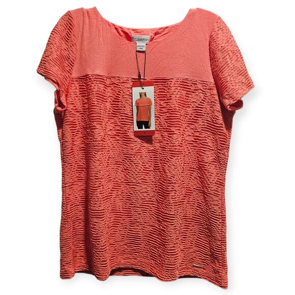 Calvin Klein Top NWT Rose SIZE MEDIUM - Picture 1 of 2